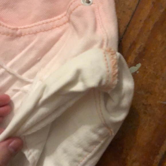 HOST PICK๐๐NWT frayed cutoff shorts pink ombrรฉ - Picture 5 of 6